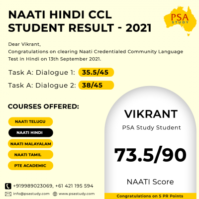 Psa Study NAATI CCL Hindi